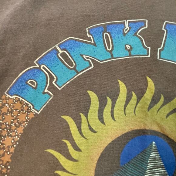 American Eagle Band Tee XS Small Pink Floyd Metallic Womens Music Rock - Picture 3 of 3